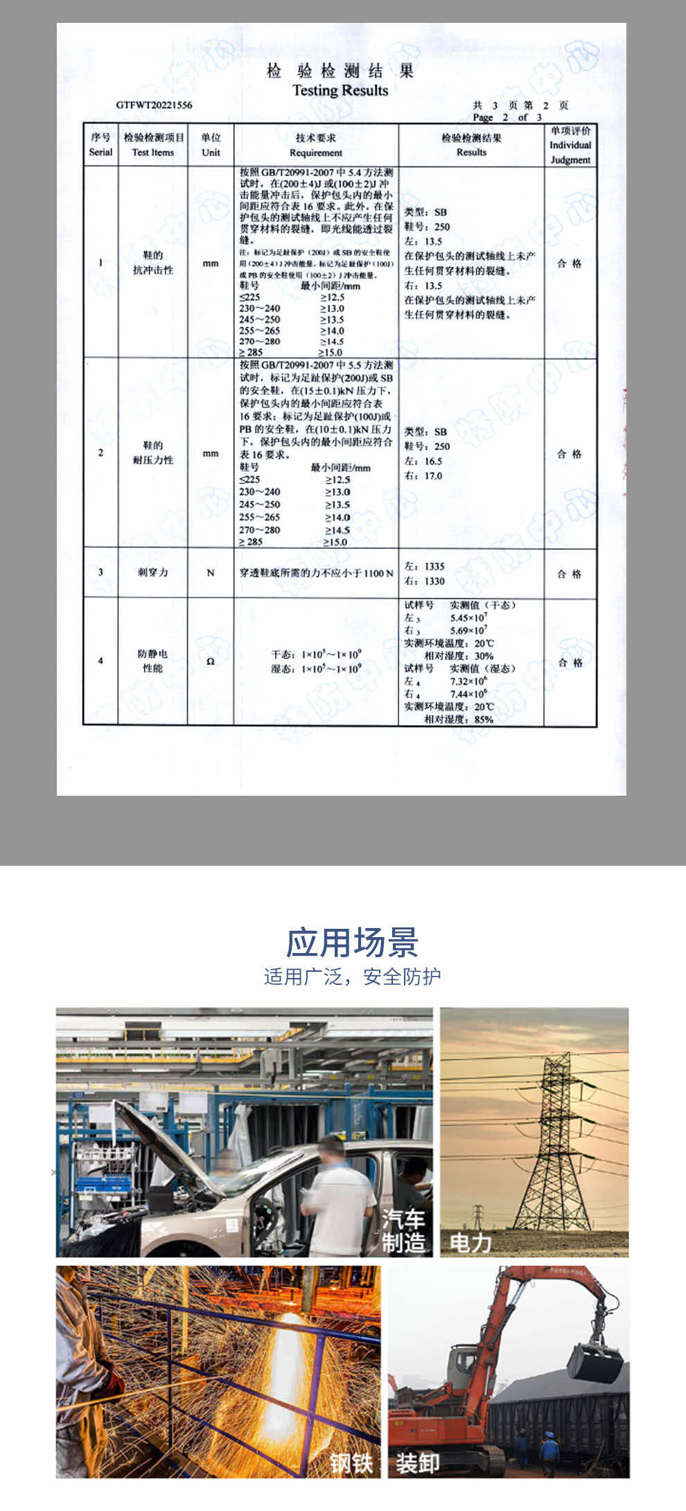 汉盾劳保鞋 SH3220 防静电防砸防刺穿超轻便安全鞋