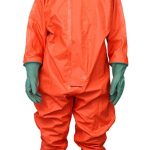 汉盾劳保批发 BP6711 耐酸碱耐油半封闭防化服